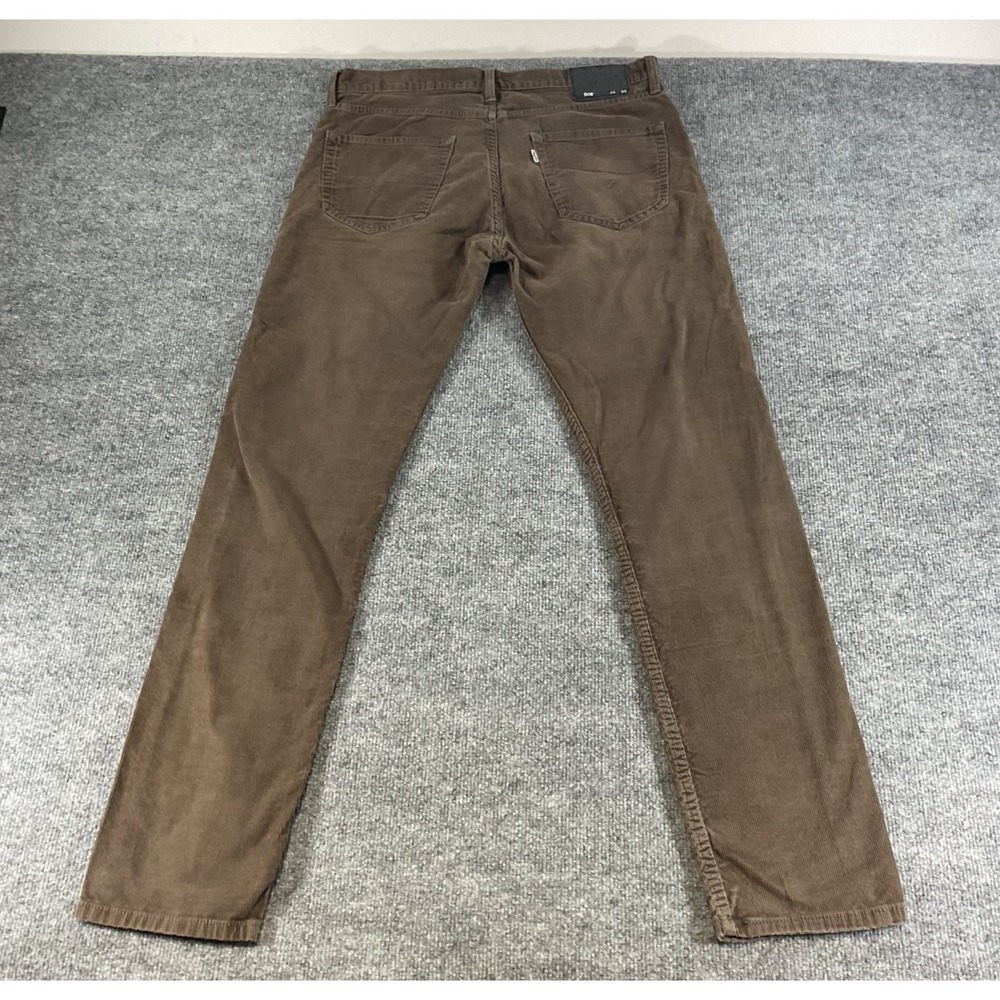 Levis 508 Jeans Mens 34x34 Brown Corduroy Slim Taper White Label Casual Pants St